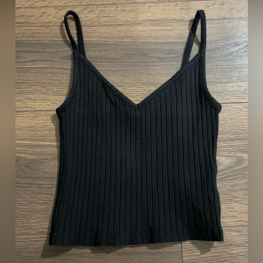 Juniors H&M Divided Black Crop Top XS